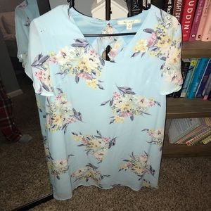 Light Blue Floral Dress